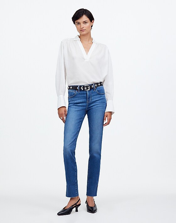 madewell Stovepipe Jeans harsdale wash