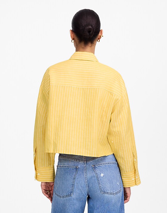 Madewell Straight-Hem Shirt Poplar Yellow