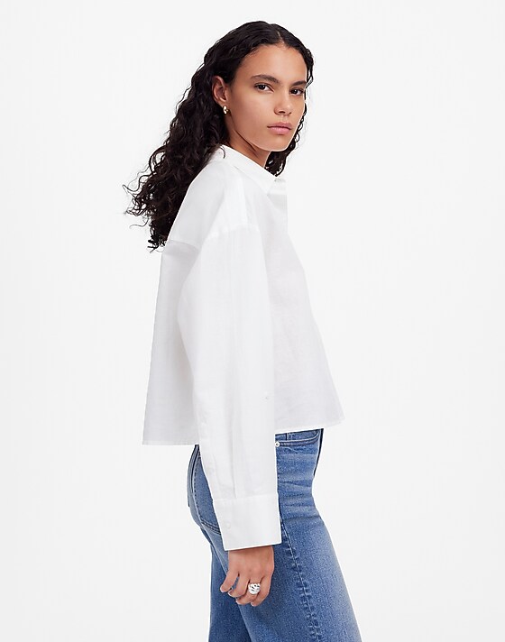 Madewell Straight-Hem Shirt White