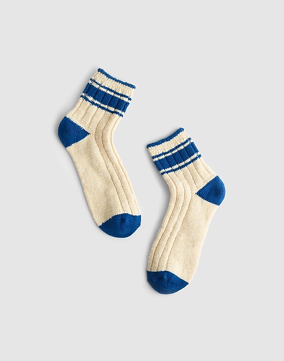 madewell Striped Camp Socks riviera coast