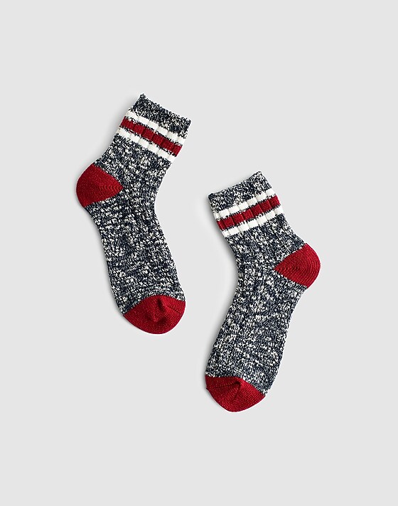 madewell Striped Camp Socks twilight
