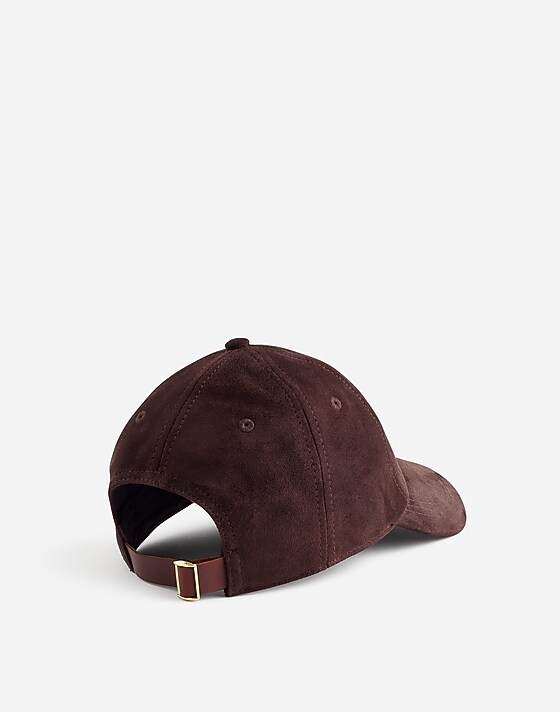 Madewell Suede Baseball Hat Dark Carob