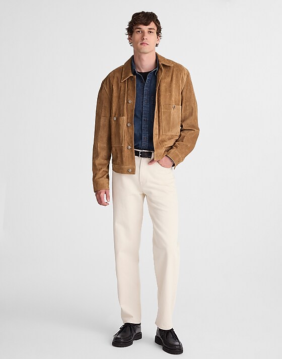 Madewell Suede Western Jacket Desert Brown