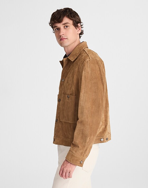 Madewell Suede Western Jacket Desert Brown