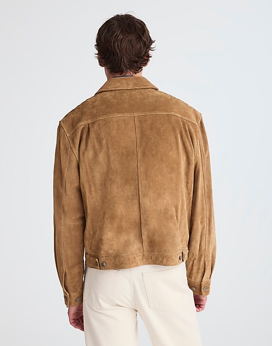Madewell Suede Western Jacket Desert Brown