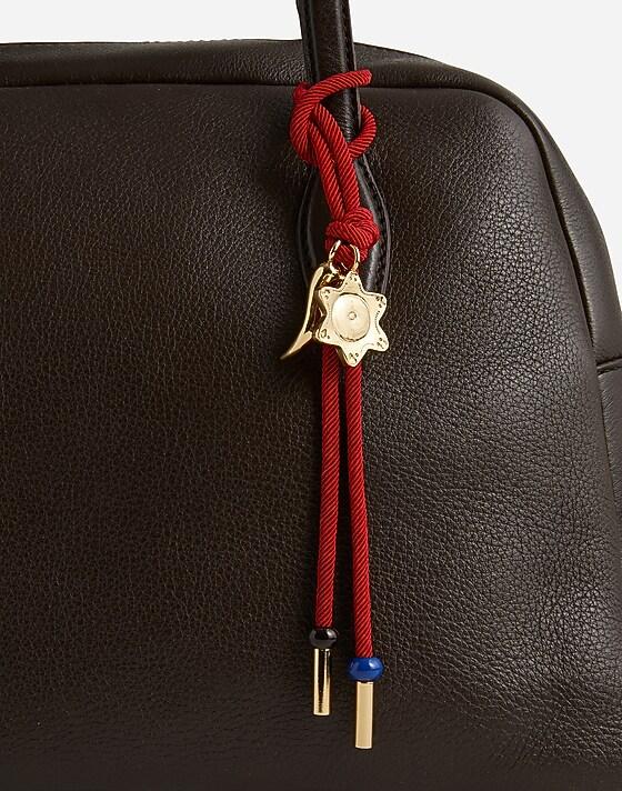 Madewell Sun Medallion Bag Charm Festival Red