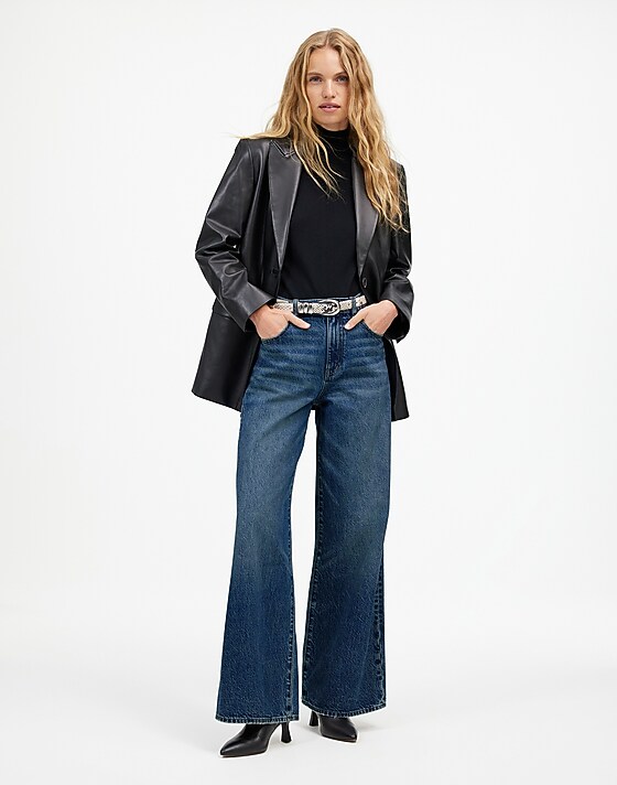 madewell Superwide-Leg Jeans concho wash