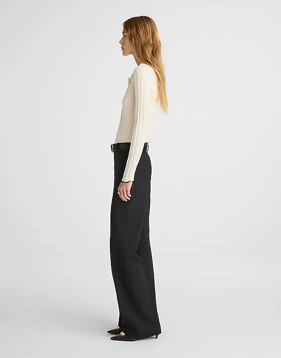 Madewell Tall High-Rise Bootcut Trouser Jet Black