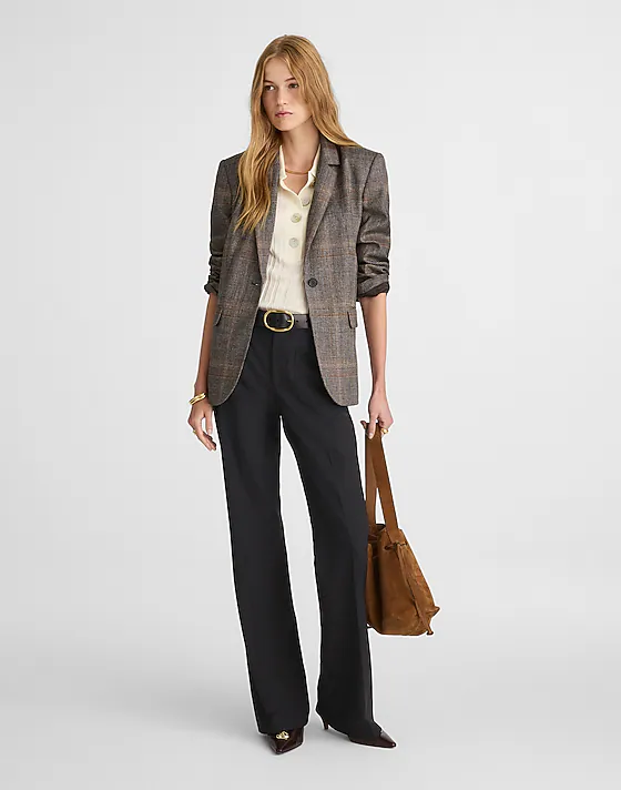 madewell Tall High-Rise Bootcut Trouser jet black