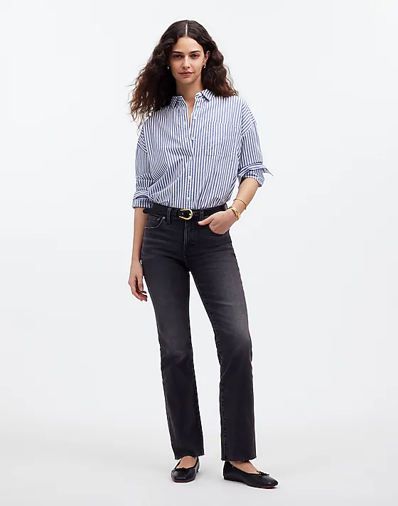 madewell Tall Kick Out Crop Jeans armand wash