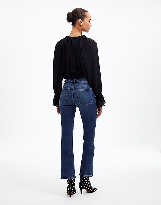 Madewell Tall Kick Out Crop Jeans Lenoir Wash