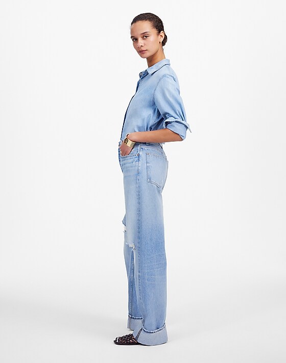 Madewell Tall Low-Slung Baggy Jeans Hallstead Wash