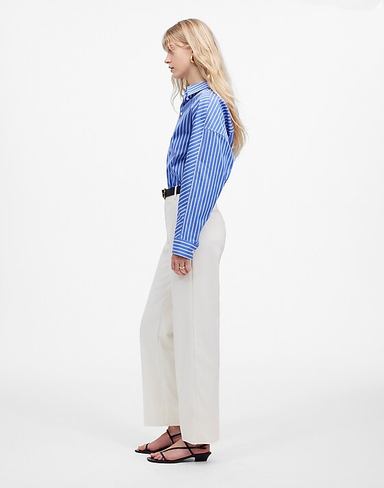 Madewell Tall Slouchy Straight Pants Winter White