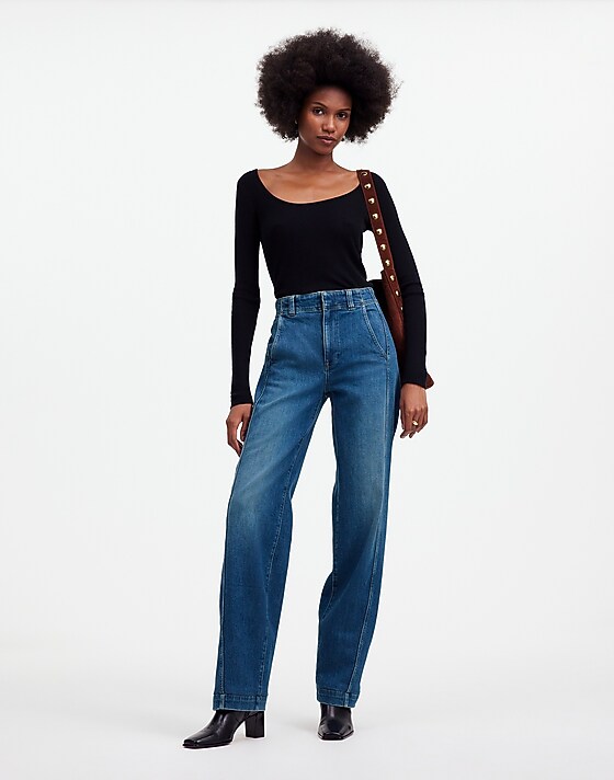 madewell Tapered Denim Trousers calvert wash
