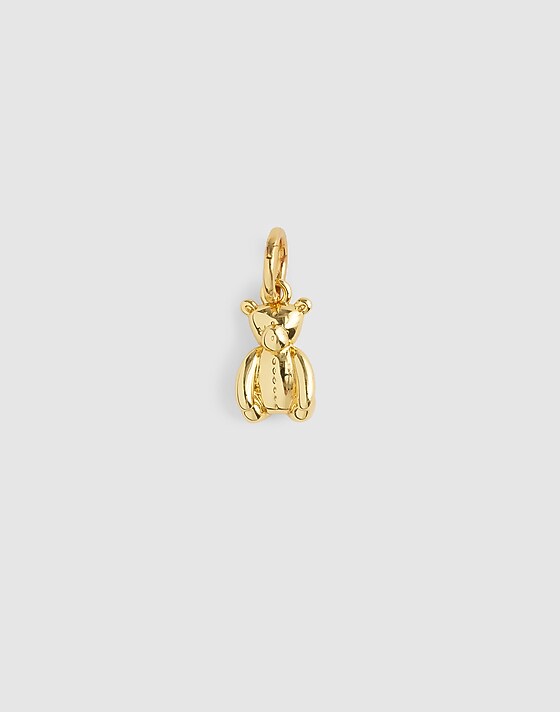 madewell Teddy Bear Charm antique gold