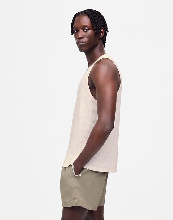 Madewell Textured Tank Vintage Ivory