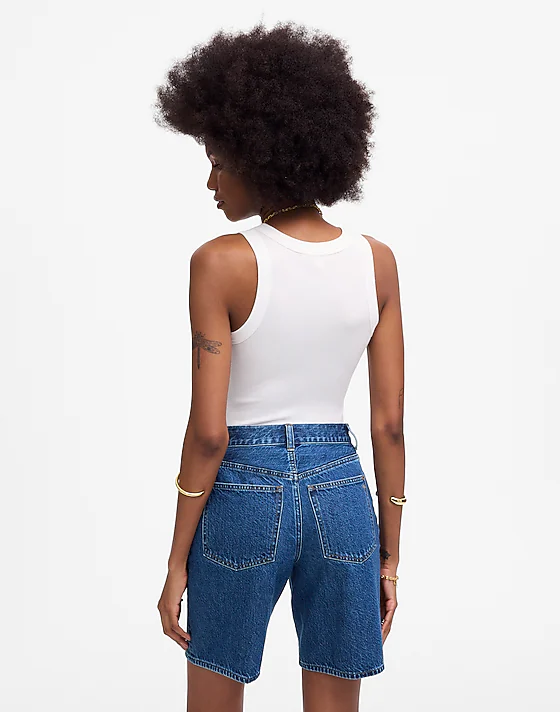 Madewell The 1997 Denim Bermuda Short Dowe Wash