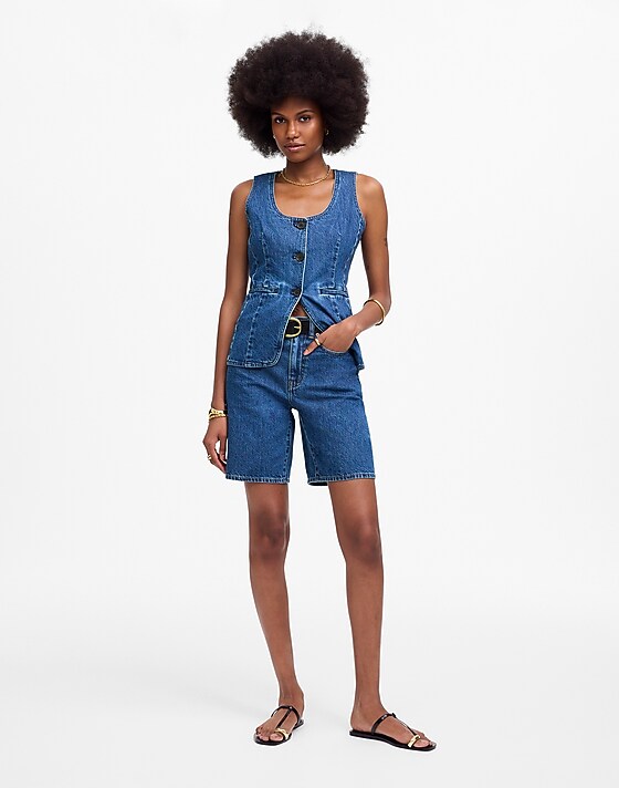 madewell The 1997 Denim Bermuda Short dowe wash