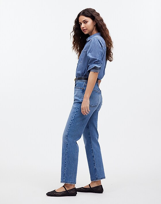 Madewell The '90s Straight Crop Jean Hazeldell Wash