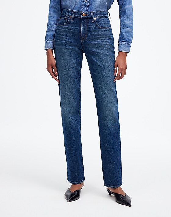 Madewell The '90s Straight Mid-Rise Jean Osada Wash