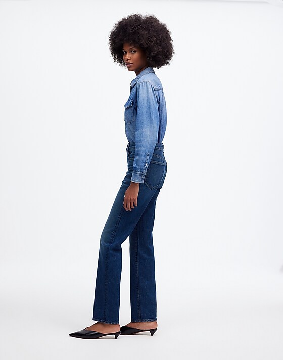 Madewell The '90s Straight Mid-Rise Jean Osada Wash
