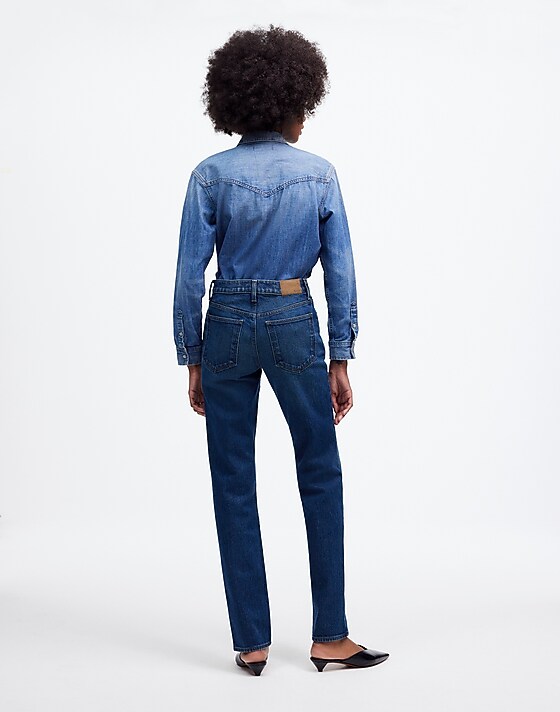 Madewell The '90s Straight Mid-Rise Jean Osada Wash