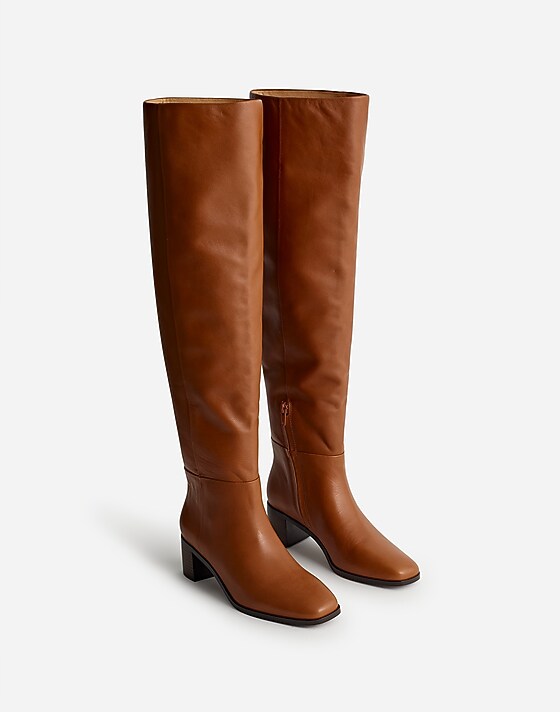 Madewell The Adaline Over-the-Knee Boot Hazelnut