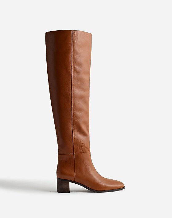 Madewell The Adaline Over-the-Knee Boot Hazelnut