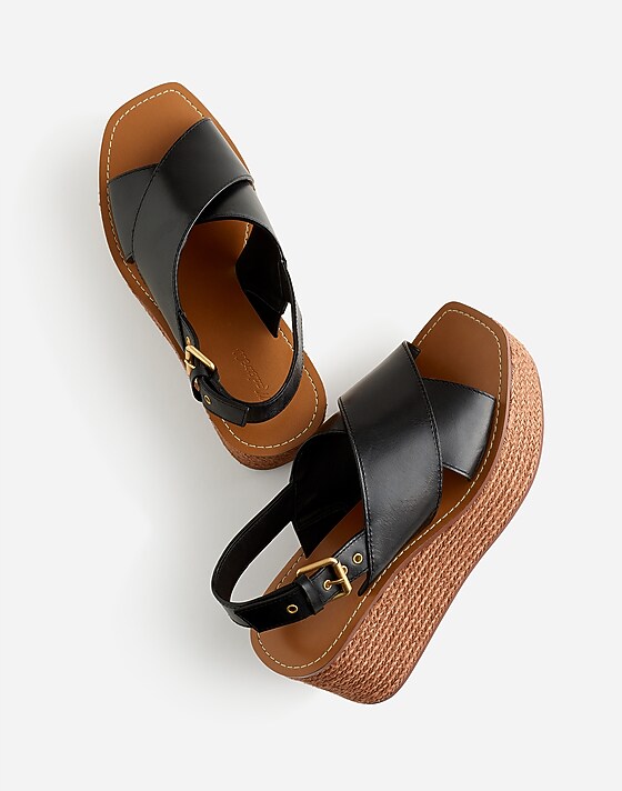 Madewell The Amee Wedge Sandal True Black