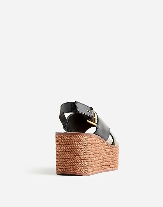 Madewell The Amee Wedge Sandal True Black