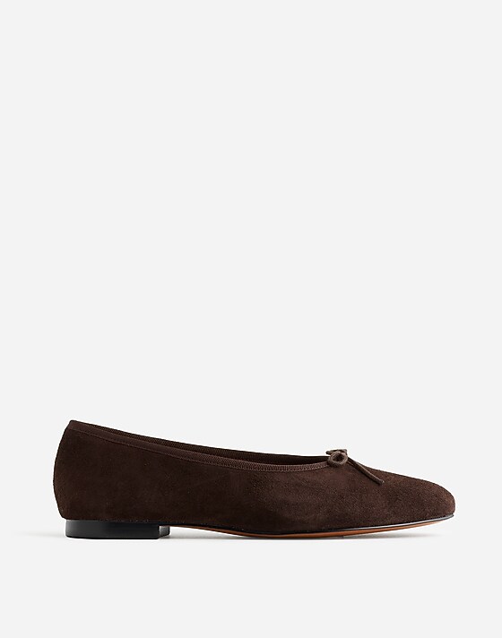 madewell The April Ballet Flat dark carob