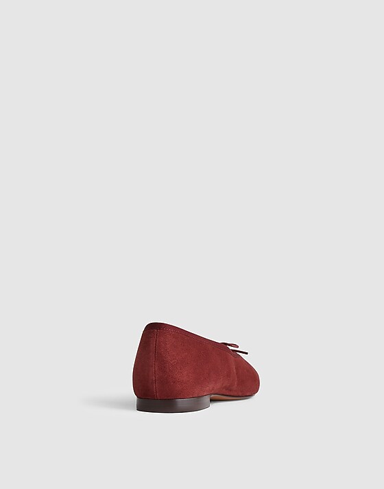Madewell The April Ballet Flat Dark Merlot