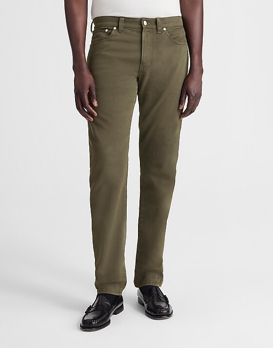 Madewell The Athletic Allday Slim Pant Deep Green