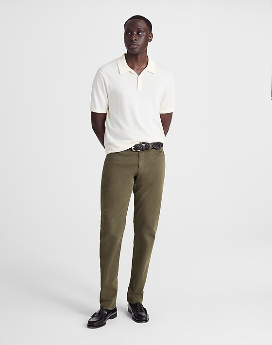 madewell The Athletic Allday Slim Pant deep green