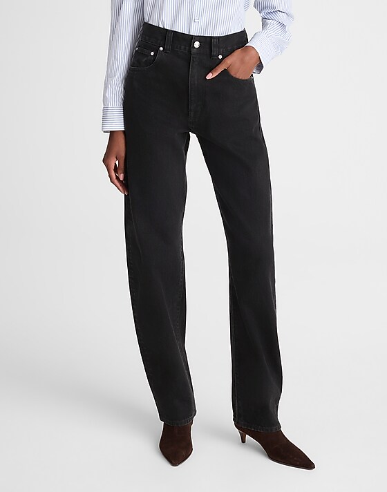 Madewell The Balloon Jean Black Frost