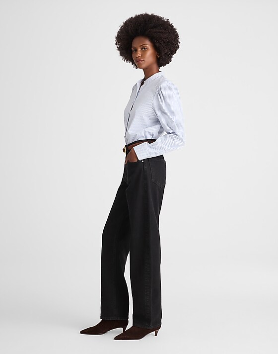 Madewell The Balloon Jean Black Frost