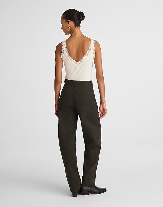 Madewell The Balloon Pant Midnight Olive