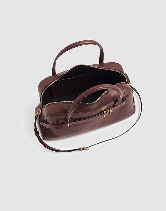 Madewell The Belted Satchel Bag Rich Brown