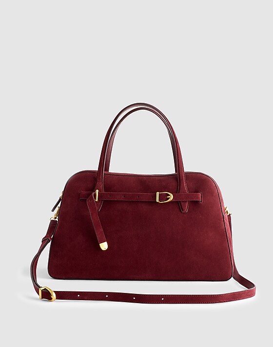madewell The Belted Satchel Bag sangria