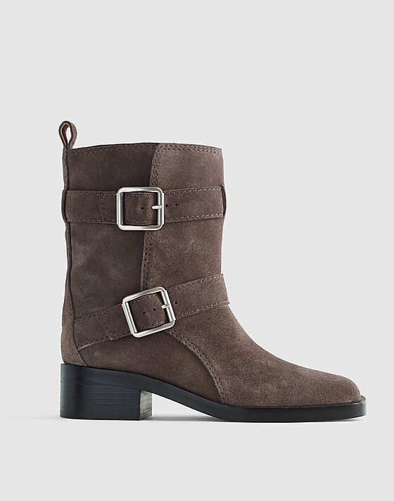 madewell The Britt Moto Boot coastal granite