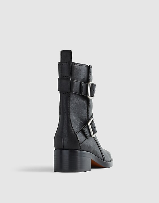 Madewell The Britt Moto Boot True Black