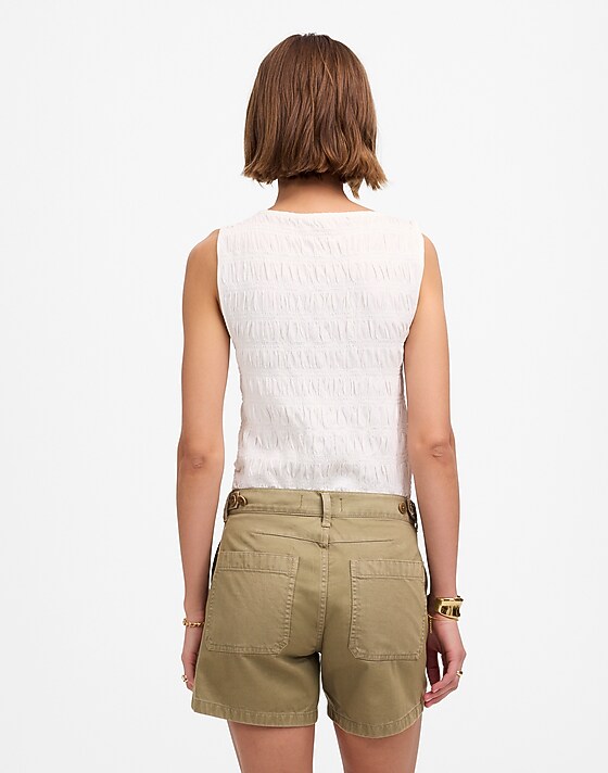 Madewell The Brynn Utility Short Faded Fatigue