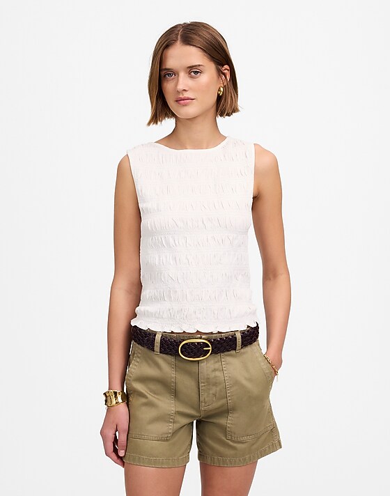 madewell The Brynn Utility Short faded fatigue
