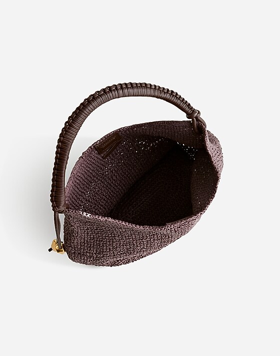 Madewell The Camren Straw Bag Chocolate Raisin