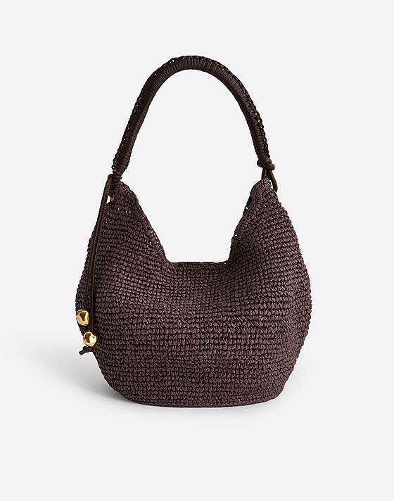 madewell The Camren Straw Bag chocolate raisin