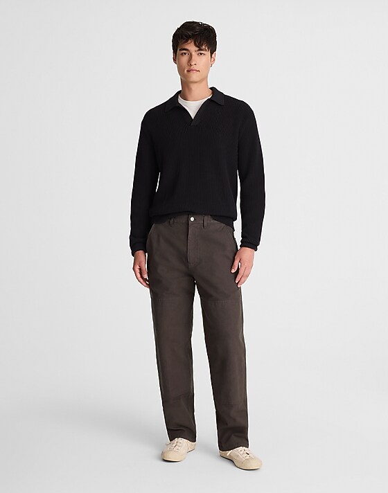 madewell The Canvas Pant mocha brown