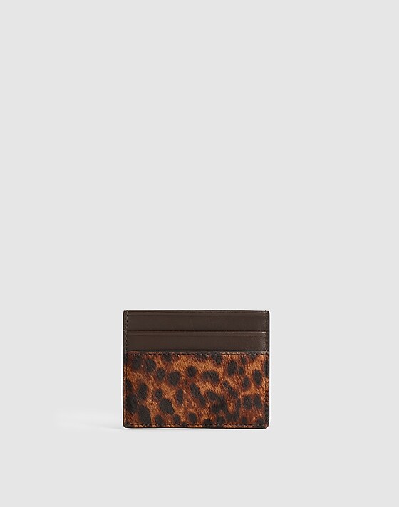 madewell The Card Case caramel multi