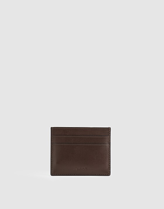 madewell The Card Case dark carob