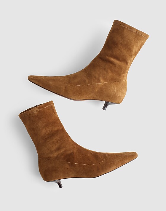 Madewell The Ciel Glove Ankle Boot Warm Chestnut