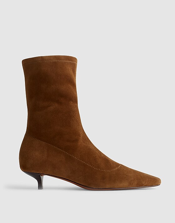 madewell The Ciel Glove Ankle Boot warm chestnut